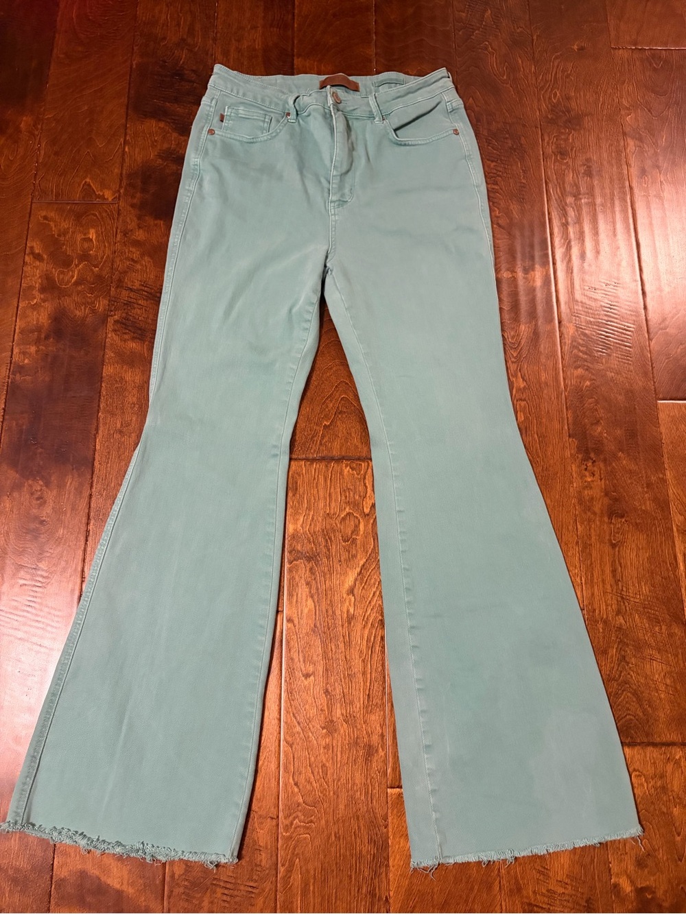 Judy Blue Mint Green Flare Jeans